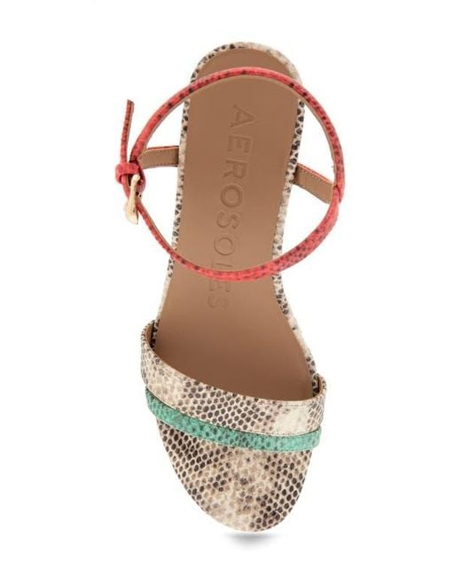 Aerosoles Metallic Witt Wedge Sandal