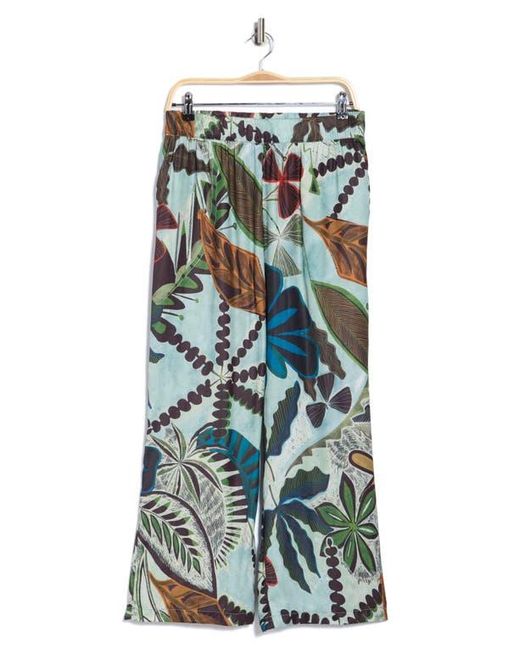 Tahari Multicolor Print Wide Leg Pants