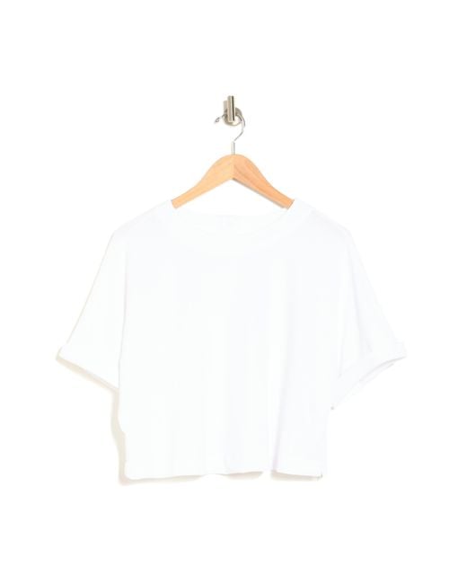 Adrianna Papell White Button Back Crop Top