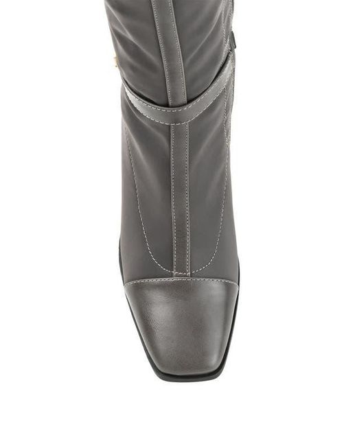 Journee Collection Black Gaibree Buckle Boot
