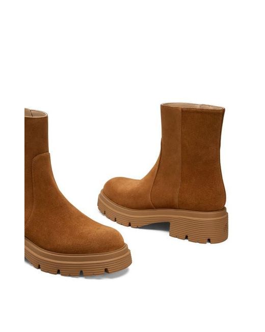 Stuart Weitzman Brown Hudson Lite Zip Bootie