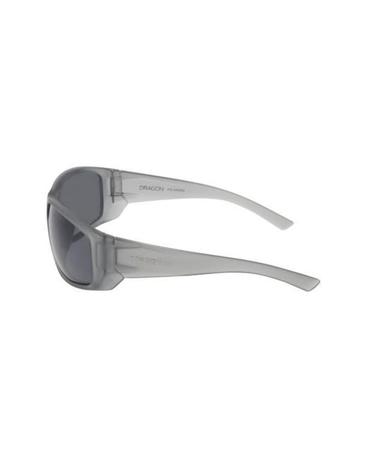 Dragon Gray 64Mm Oversize Rectangular Sunglasses for men