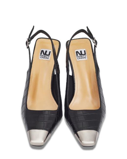 Ninety Union Blue Jane Cap Toe Slingback Pump