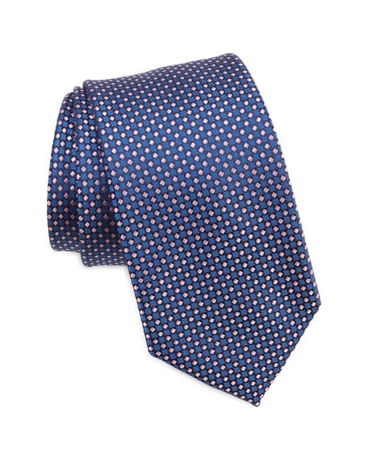 Tommy Hilfiger Blue Micro Neat Dot Tie for men