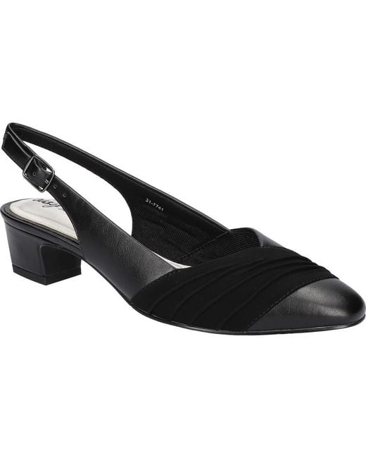 Easy Street Black Bates Slingback Pump