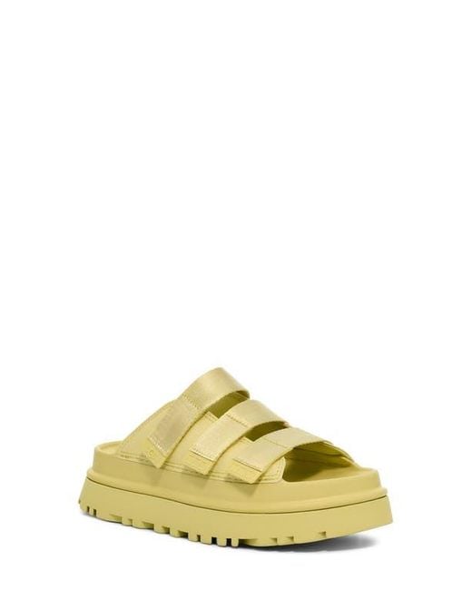 UGG Women's Yellow Goldenglow Platform Slide Sandal