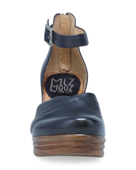 Miz Mooz Blue Acadia Platform Wedge Sandal