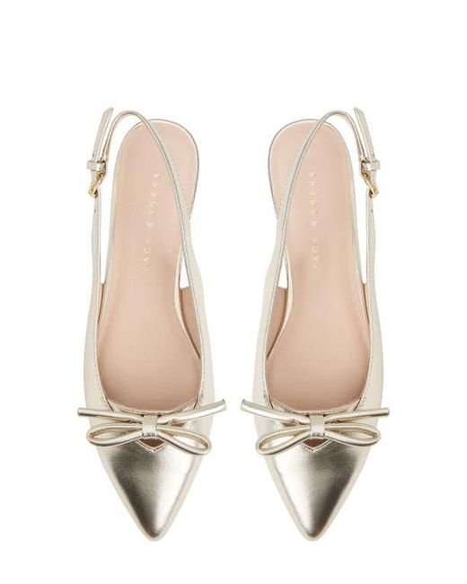 Jack Rogers Natural Lennox Slingback Pointed Toe Flat