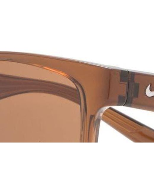 Nike Brown Cruiser 59mm Square Sunglasses for men