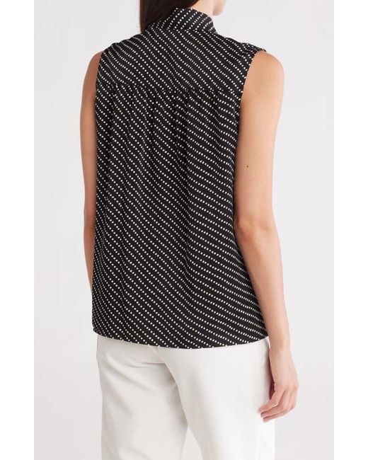 Gemma  Jane Black Tie Front Sleeveless Top