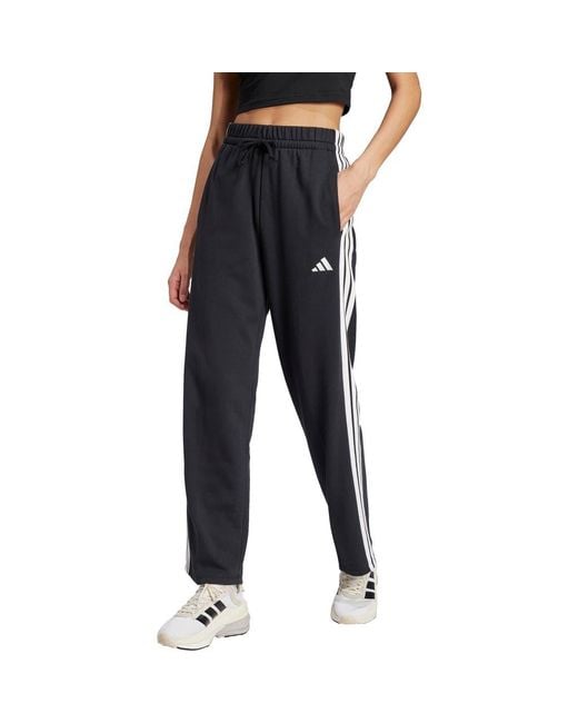 Adidas Black 3-Stripe Track Pants