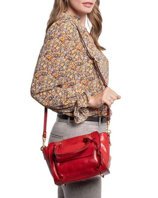 Old Trend Red Leather Mini Satchel Crossbody Bag