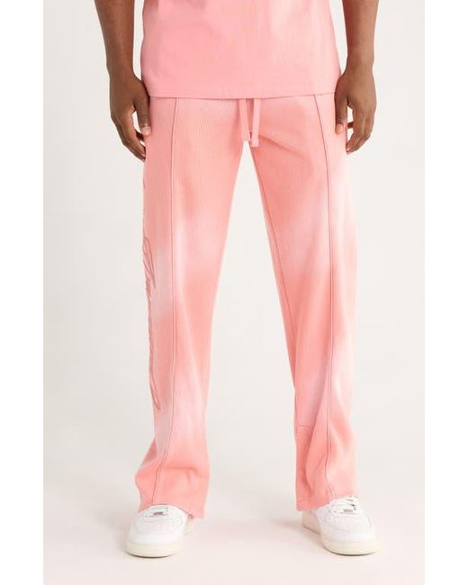 BBCICECREAM Pink Dust Cotton Sweatpants for men