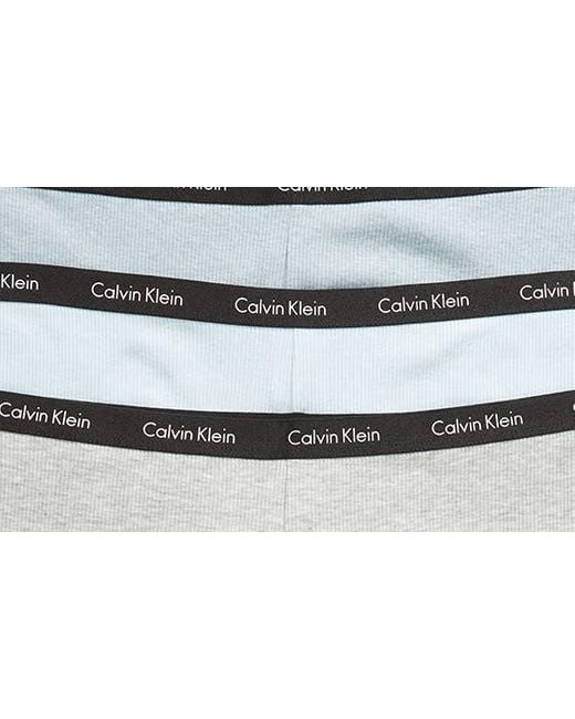Calvin Klein White Ribbed Boyshorts