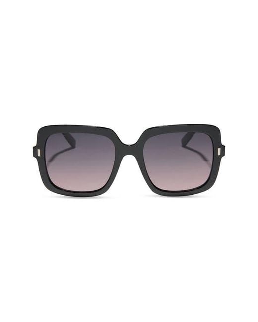 DIFF Brown 54Mm Square Sunglasses
