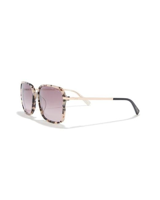 Ted Baker Pink 57Mm Gradient Square Sunglasses
