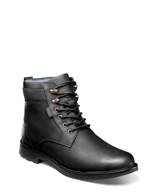 Nunn Bush Black 1912 Plain Toe Boot for men