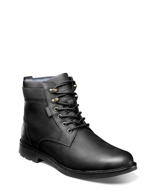 Nunn Bush Black 1912 Plain Toe Boot for men