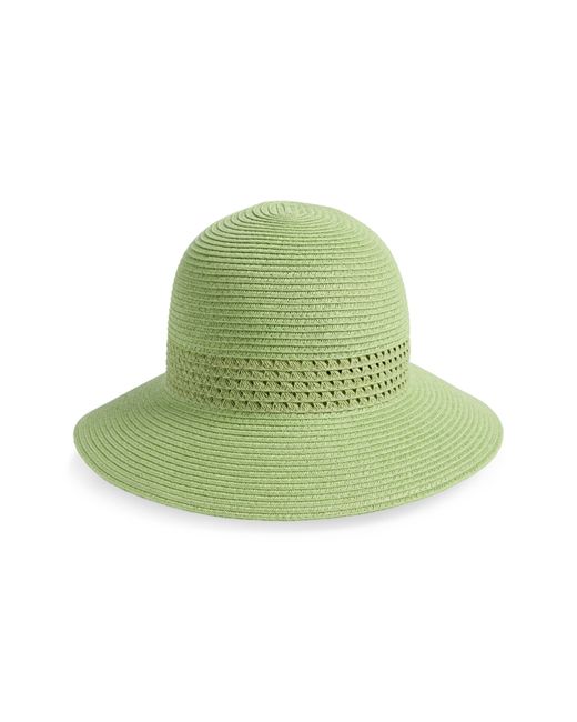 Nine West Green Woven Cloche Hat