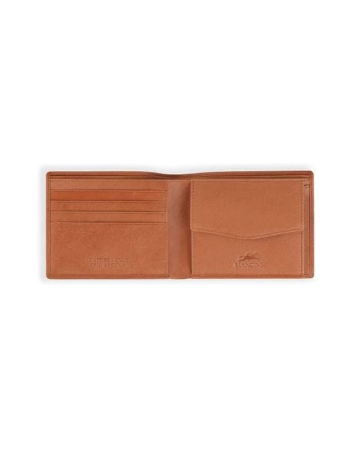 Mancini Brown Rfid Bifold Wallet for men