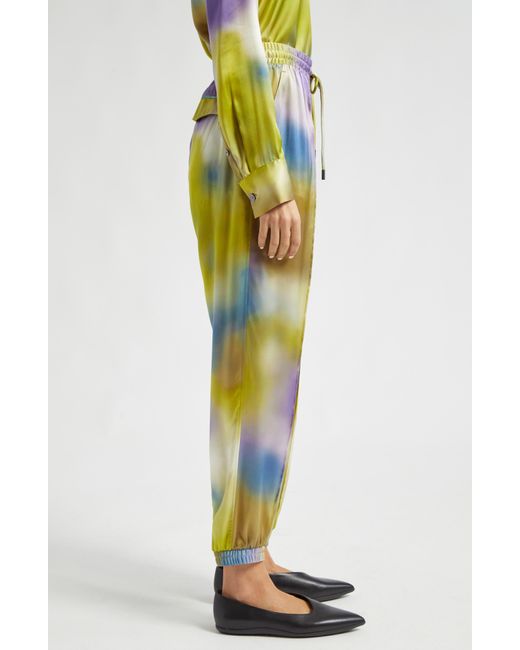 ATM Yellow Silk Charmeuse joggers At Nordstrom