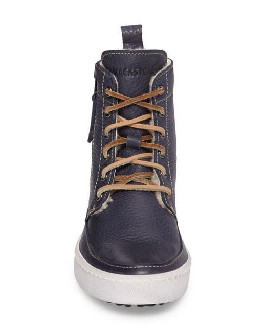 Blackstone Blue 'Cw96' Genuine Shearling Lined Sneaker Boot