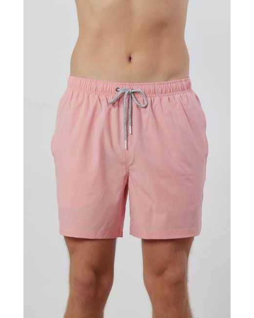 Rainforest Pink Not Your Average Solid Swim Trunks for men