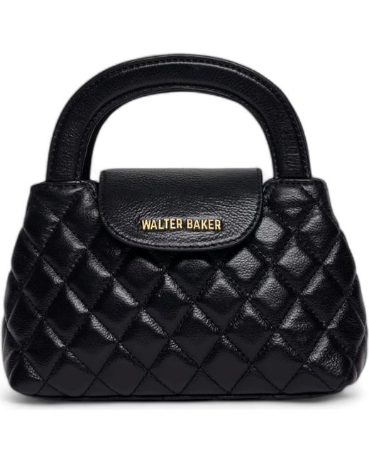 Walter Baker Black Phoebe Mini Top Handle Satchel