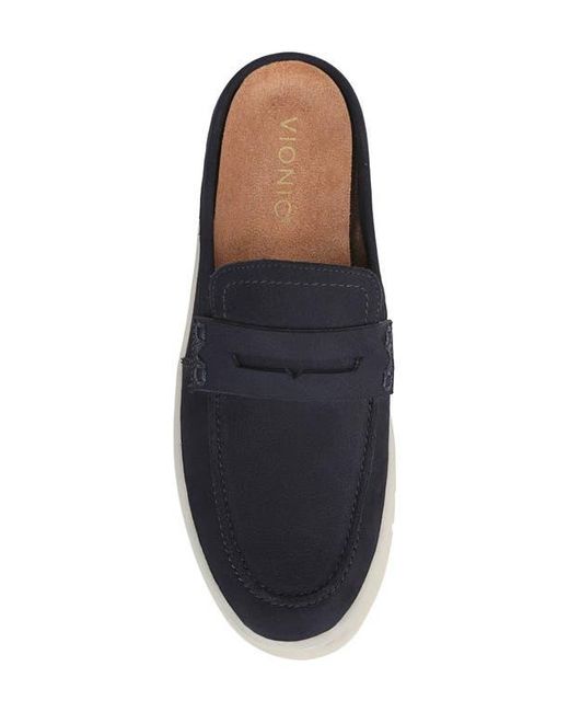 Vionic Blue Uptown Penny Loafer Mule