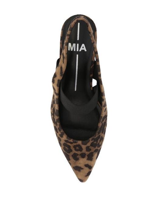 MIA Brown Nicolette Slingback Pump