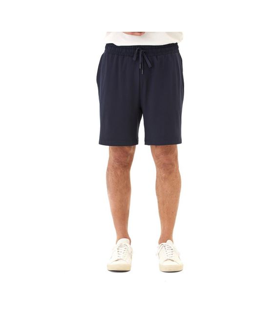 Threads For Thought Blue Quill Jersey Drawstring Shorts for men