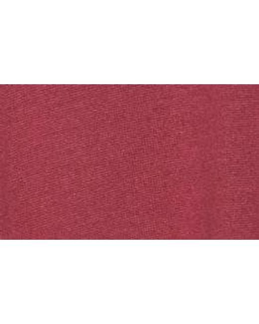T.R. Premium Red Short Sleeve Quarter Zip Knit Polo for men