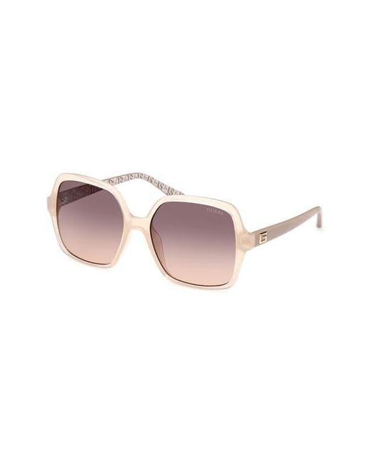 Guess Pink Square Sunglasses for men