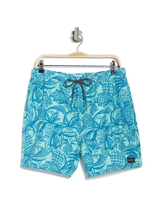 Rip Curl Party Rock Volley Boardshorts In Washed Aqua At Nordstrom Rack