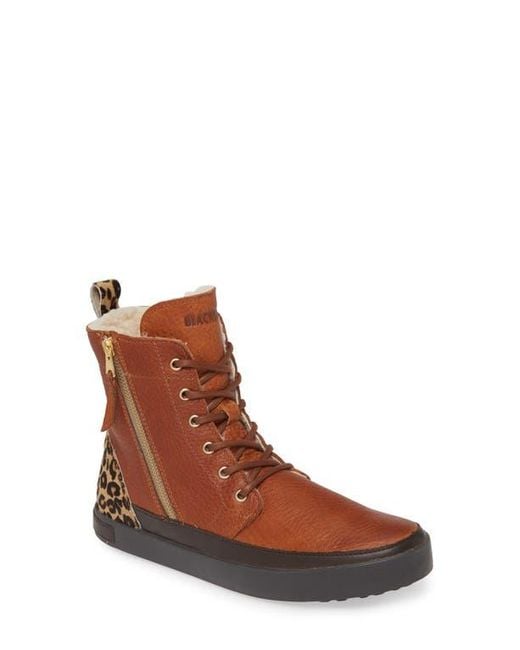 Blackstone Women's Brown 'Cw96' Genuine Shearling Lined