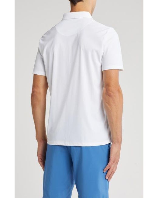 Tom Baine White Performance Polo for men