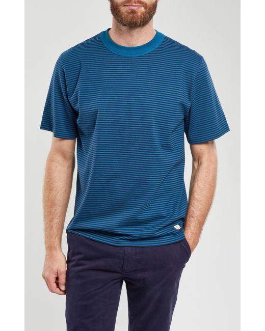 Armor Lux Blue Heritage Stripe T-shirt for men