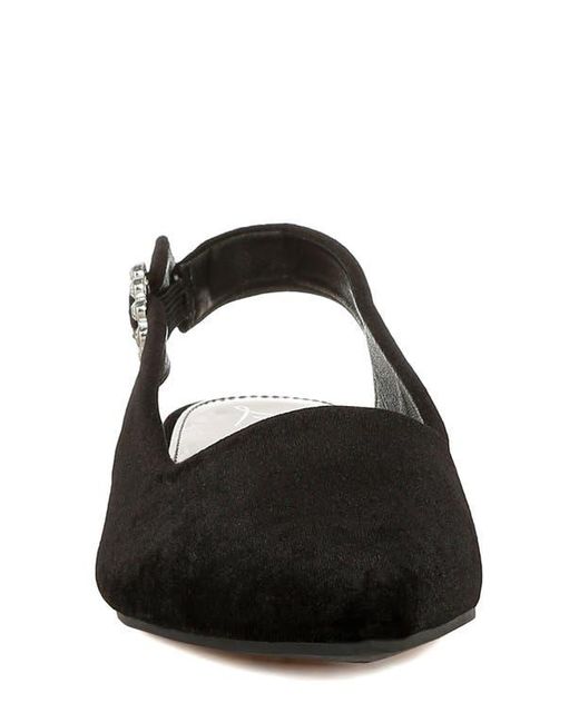 LONDON RAG Black Dolan Slingback Flat