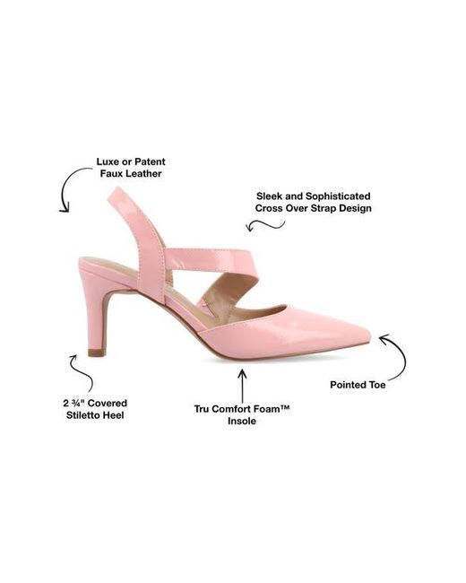 Journee Collection Pink Scarlett Pointed Toe Pump