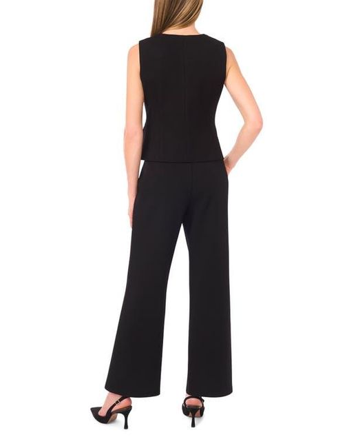Halogen® Black Square Neck Ponte Vest