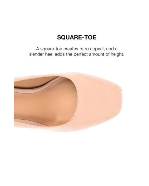 Journee Collection Natural Monalee Pump