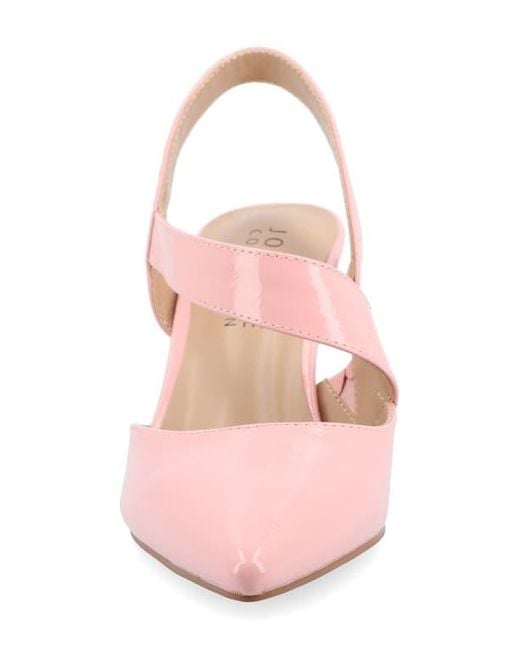 Journee Collection Pink Scarlett Pointed Toe Pump