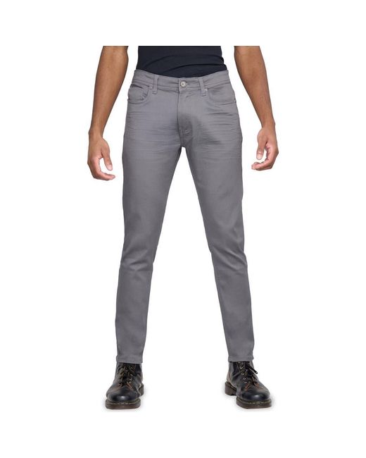Xray Jeans Gray Classic Twill Skinny Jeans for men
