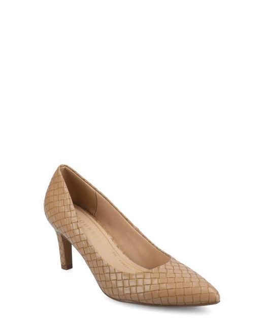 Journee Collection Brown Scylee Pump