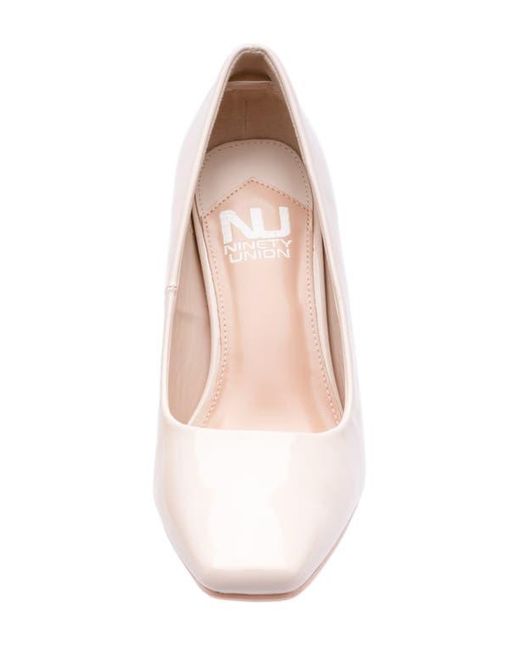 Ninety Union Pink Blast Square Toe Pump