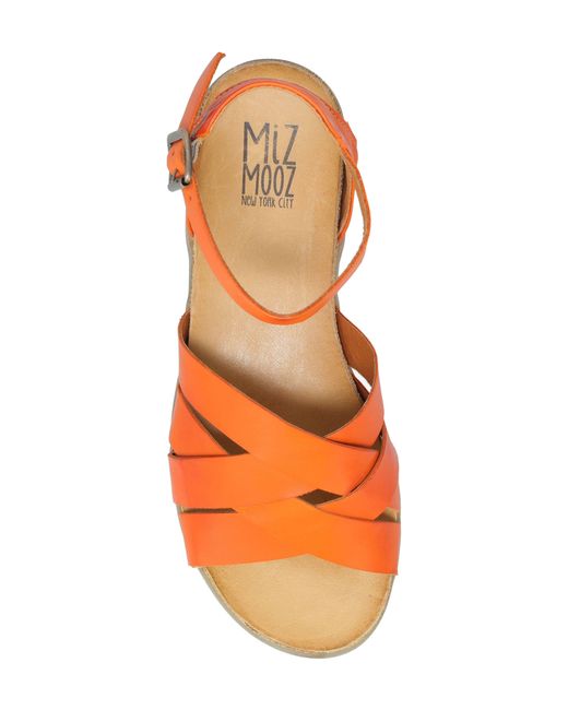 Miz Mooz Orange Moody Sandal