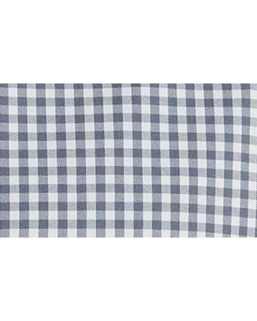 Bonobos Gray Tech Check Performance Button-Up Shirt for men