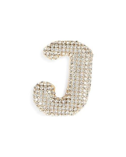Leith Metallic Pavé Initial Bag Charm
