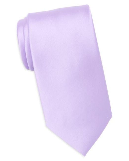 Nordstrom Rack Purple Solid Satin Tie for men