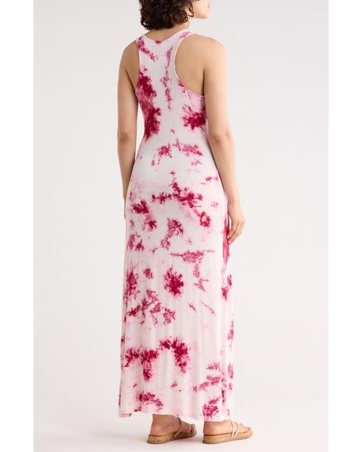 WEST K Pink Solid Racerback Maxi Dress